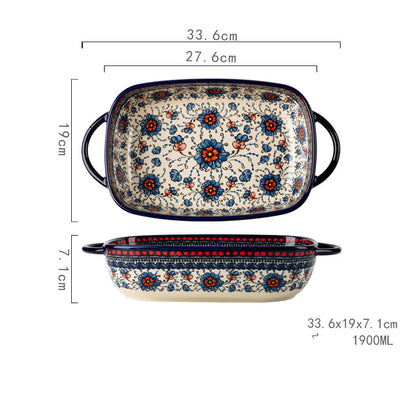 Floral Casserole Dish